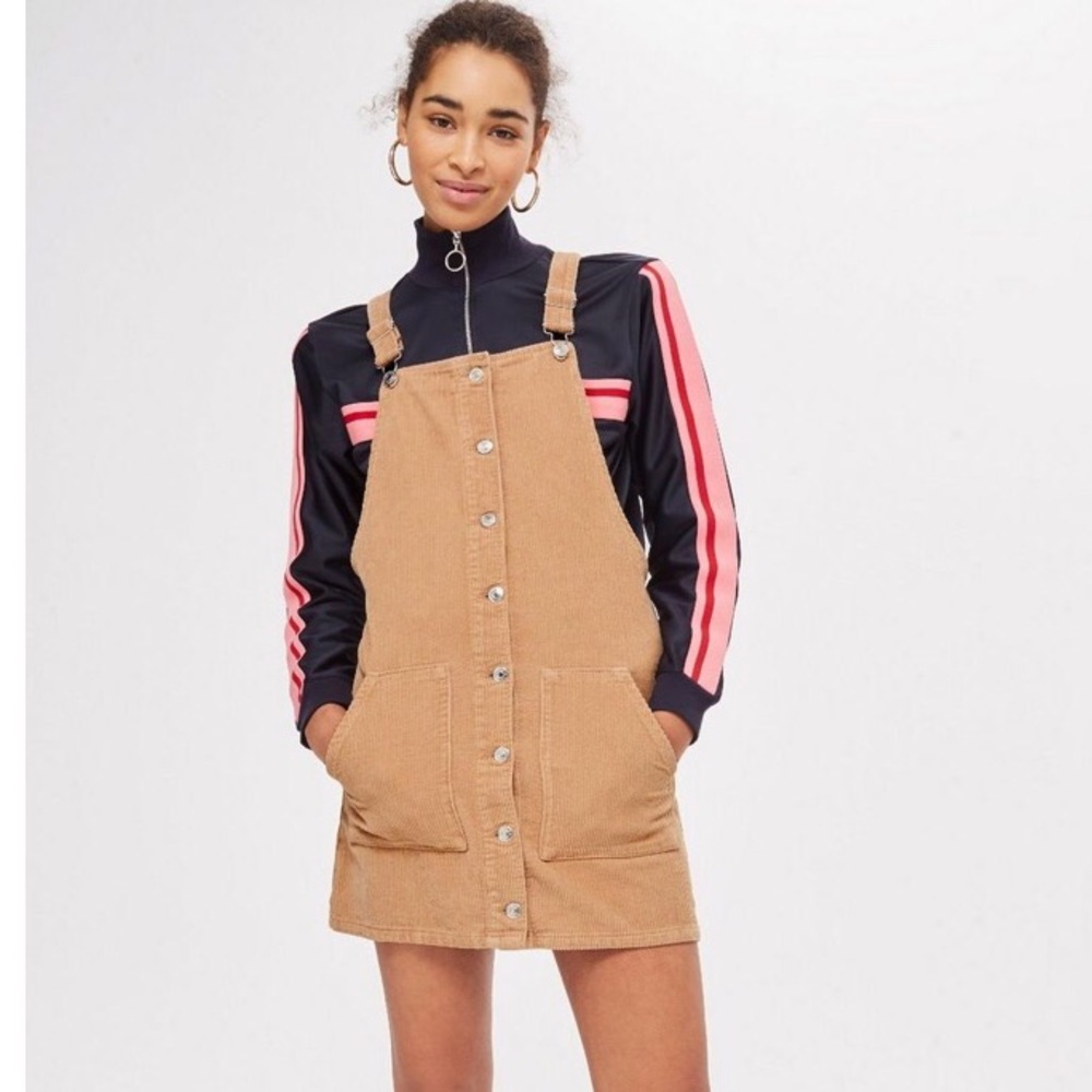 Topshop Moto Cord Button Dress